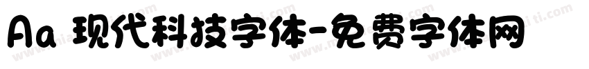 Aa 现代科技字体字体转换